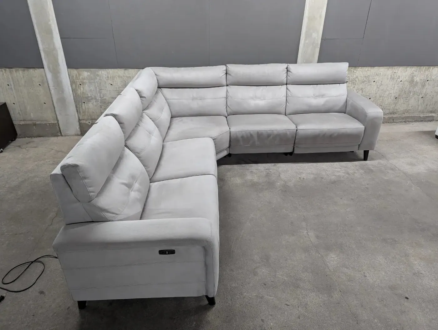 Gray Modular Sectional w/ Power Recliners, view 2