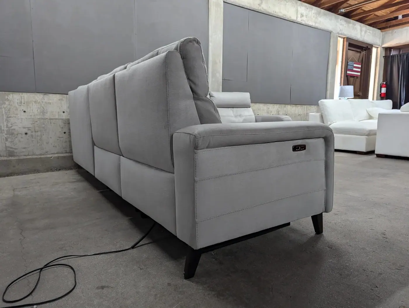 Gray Modular Sectional w/ Power Recliners, view 5
