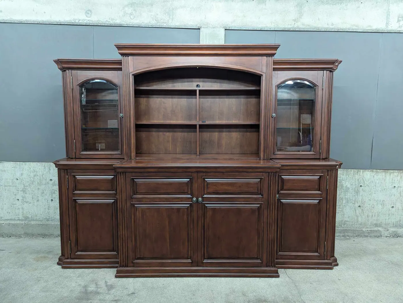 Solid Wood Entertainment Center w/ Hidden TV Lift