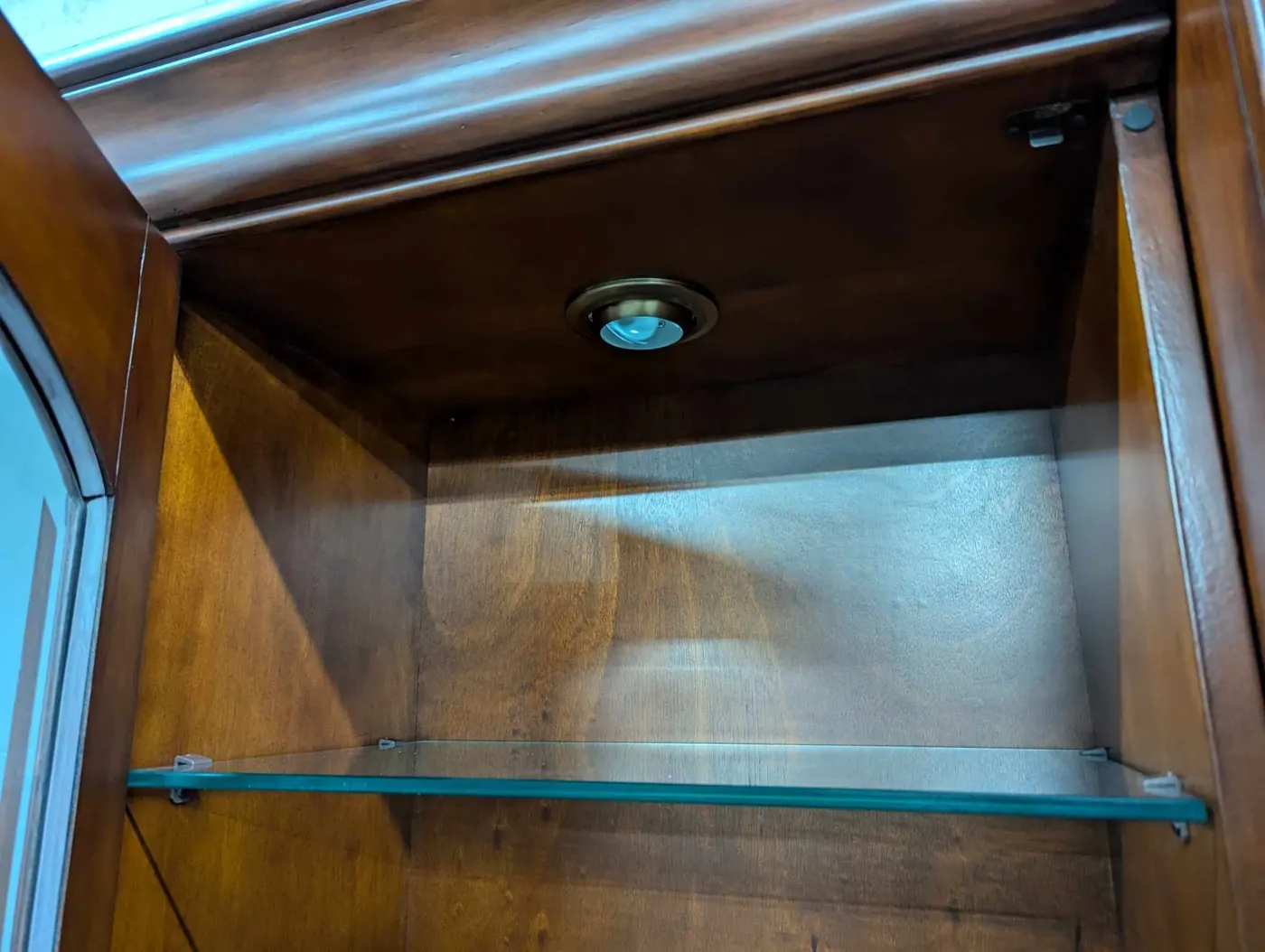 Solid Wood Entertainment Center w/ Hidden TV Lift, view 7