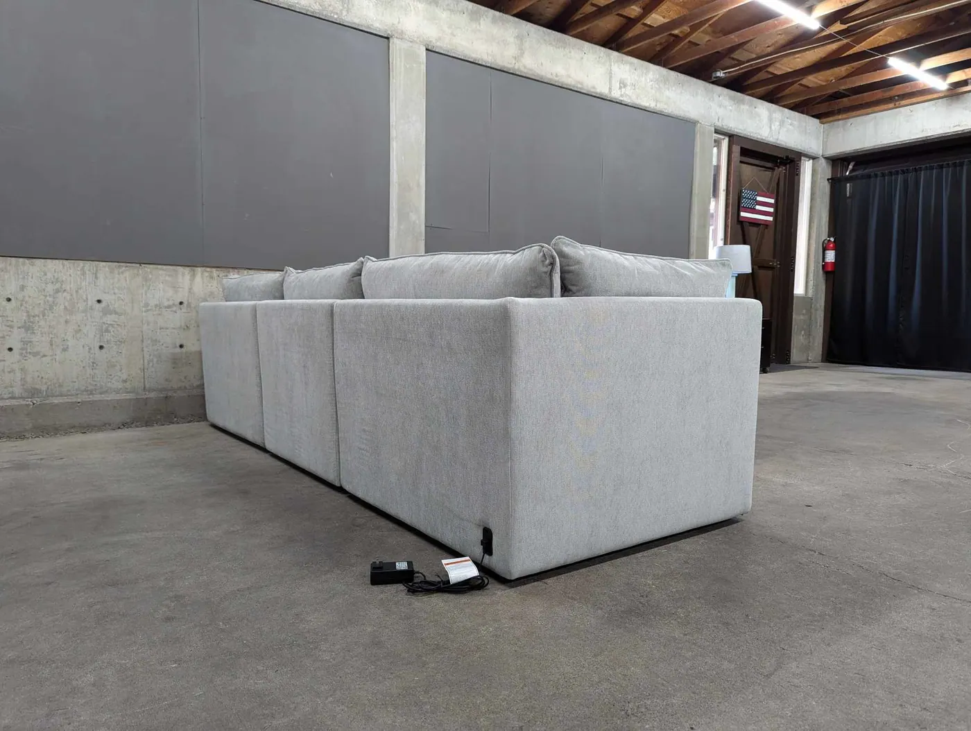 Light Gray Modular Sectional w/ Power Footrests, view 5