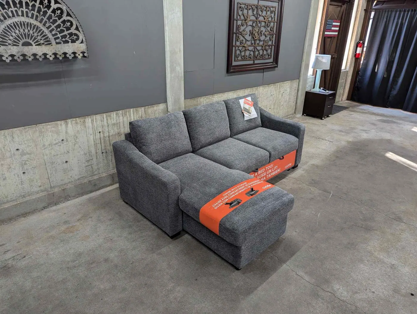 Sleeper Sectional w/ Reversible Storage Chaise, view 6