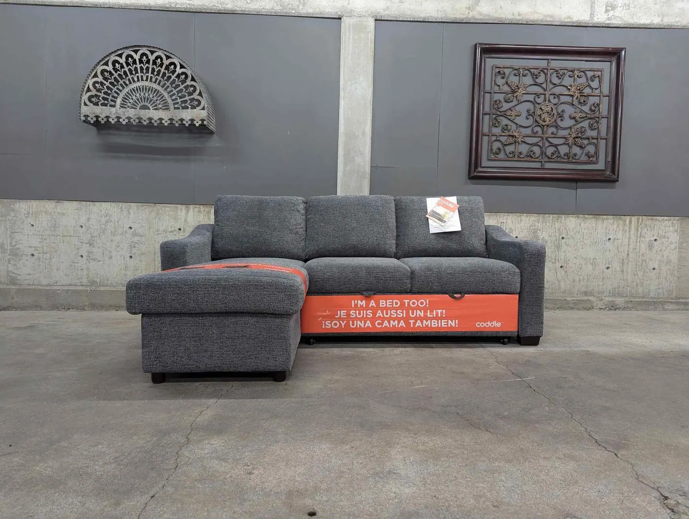Sleeper Sectional w/ Reversible Storage Chaise