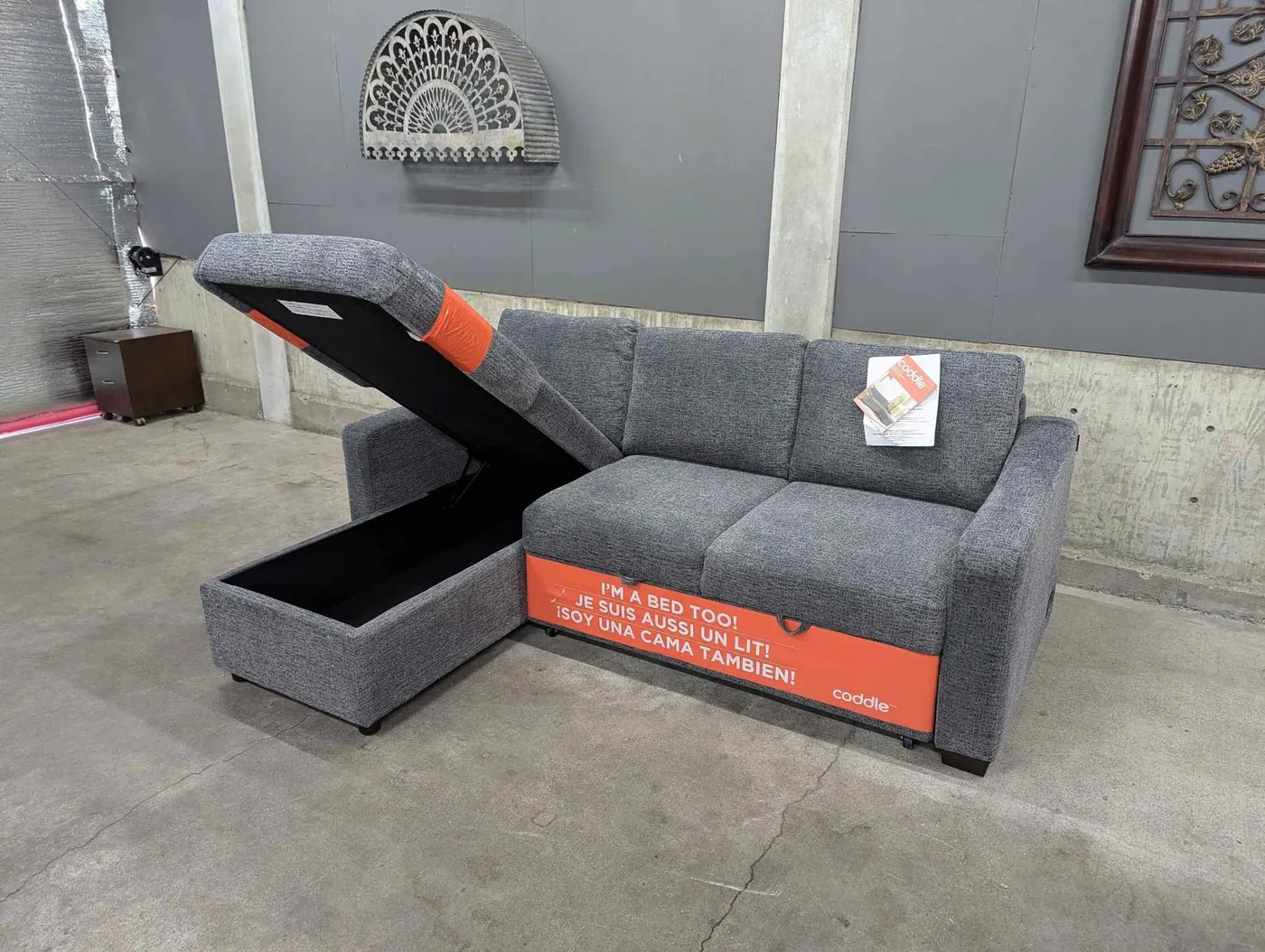 Sleeper Sectional w/ Reversible Storage Chaise, view 9