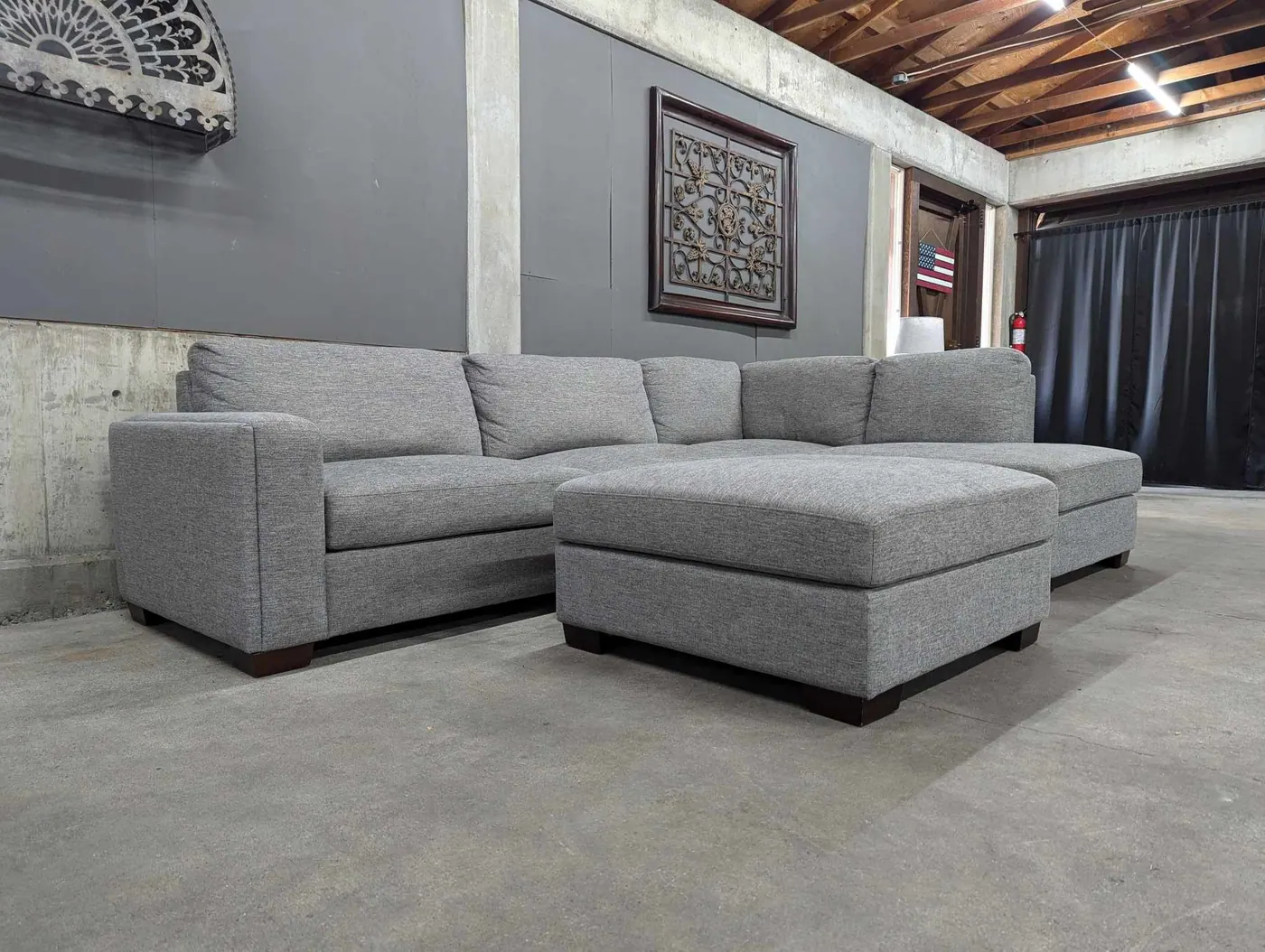 Maycen Sectional with Ottoman, view 3