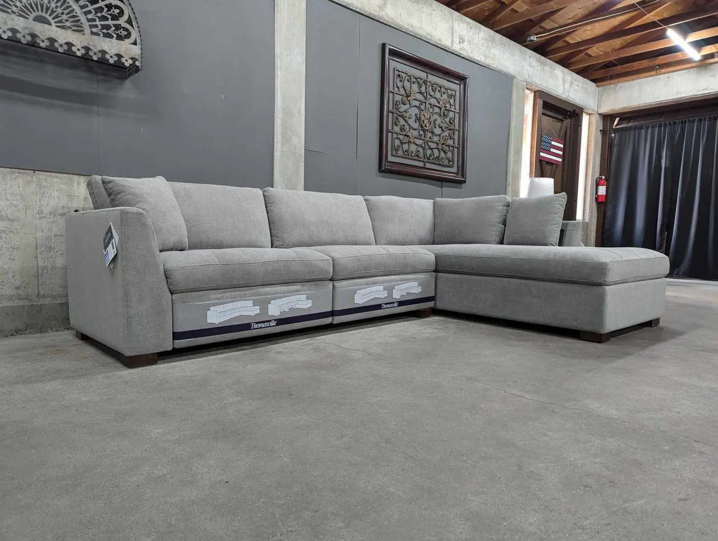 Thomasville Sectional with Power Footrests, view 3