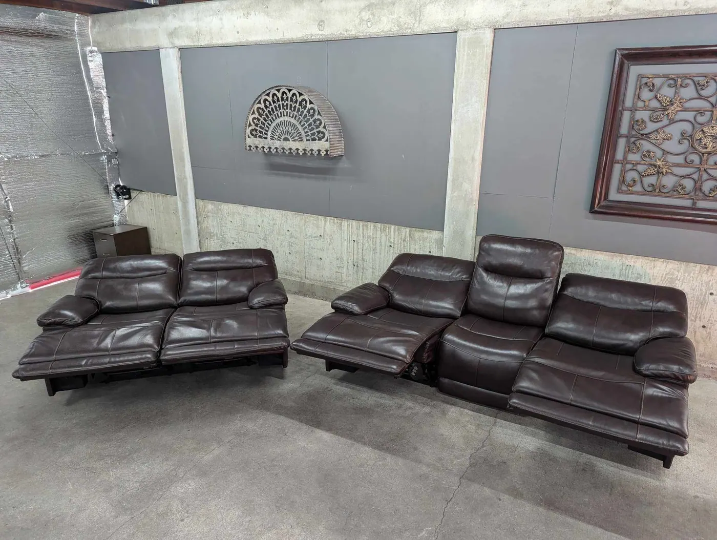 Top Grain Leather Power Reclining Sofa set, view 8