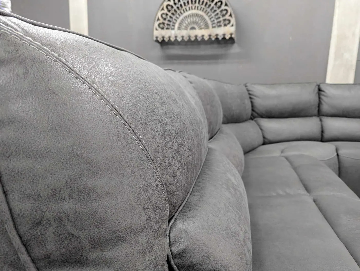 Gray Sweeney 6-Piece Sectional w/ Power Recliners & Headrests, view 10