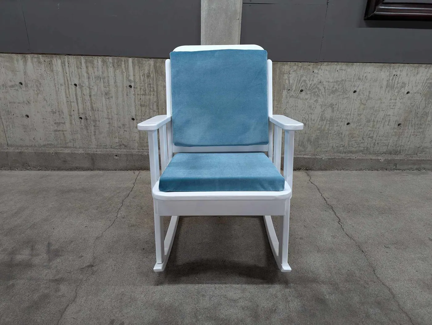 Handcrafted Solid Wood Rocking Chair, view 6
