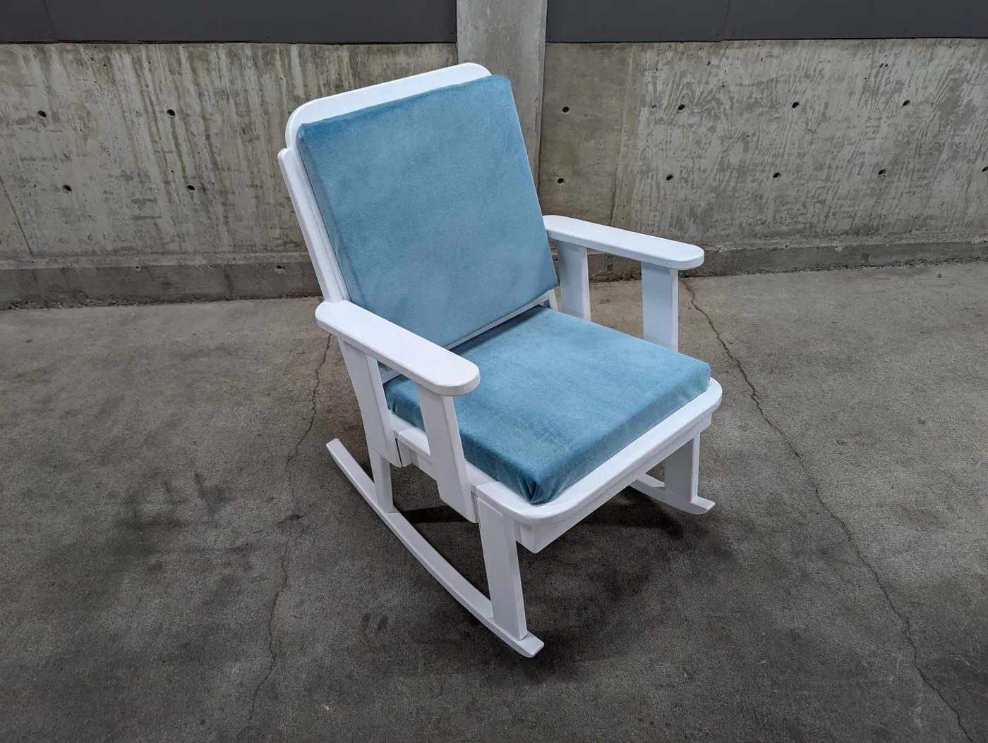 Handcrafted Solid Wood Rocking Chair, view 4