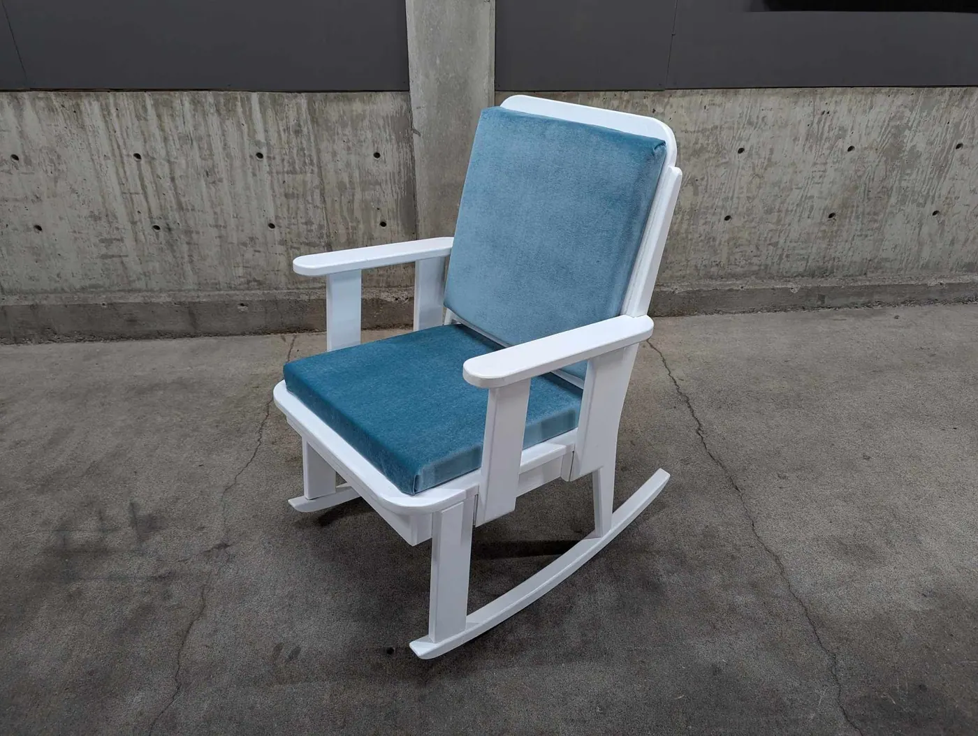 Handcrafted Solid Wood Rocking Chair, view 2