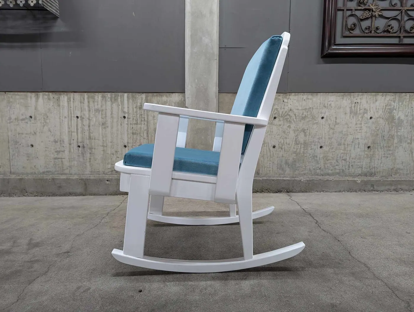 Handcrafted Solid Wood Rocking Chair, view 5