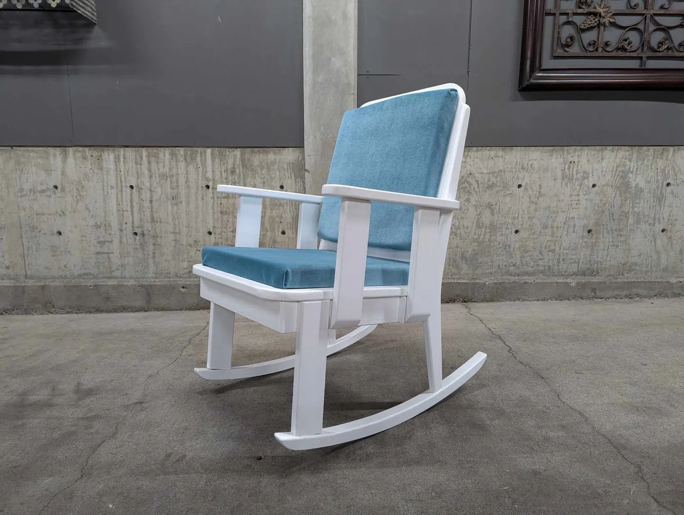 Handcrafted Solid Wood Rocking Chair
