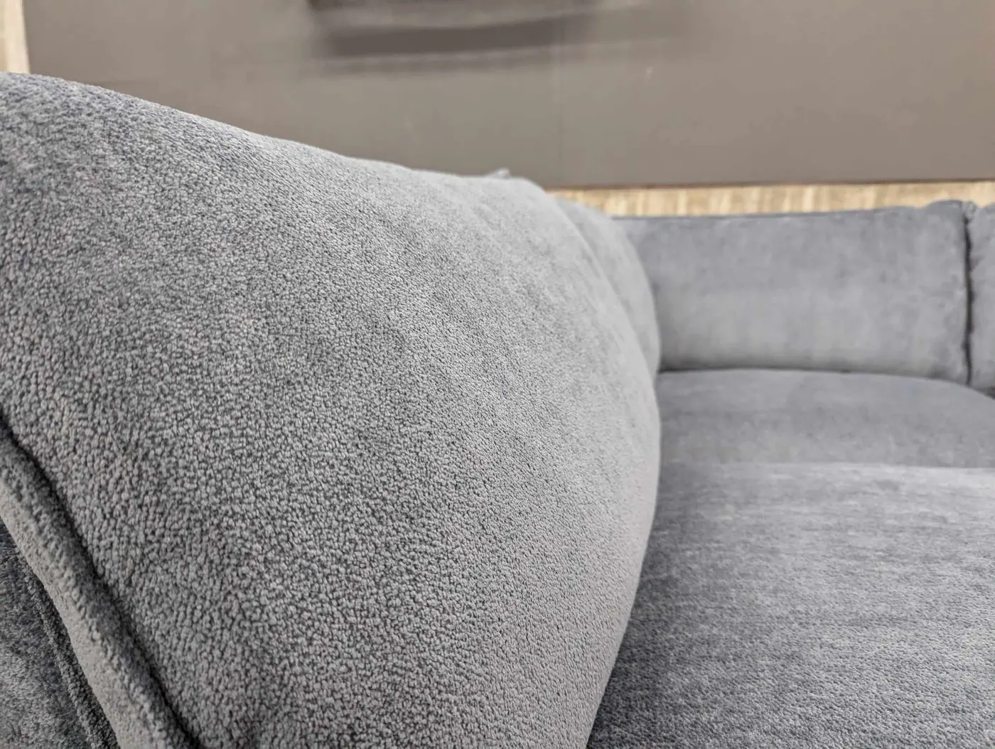 NEW Modular Blue/Gray Chenille Sectional, view 7