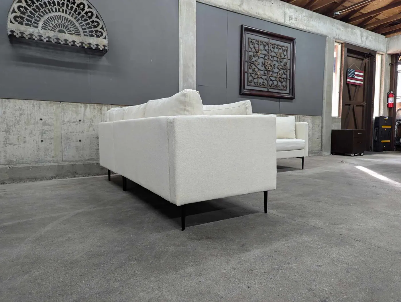 NEW Beige L-Shaped Sectional, view 5