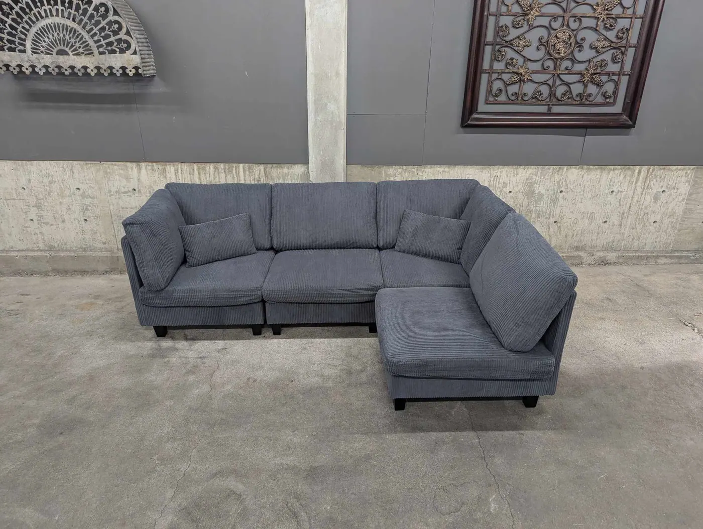 NEW Gray Modular Sectional, view 2