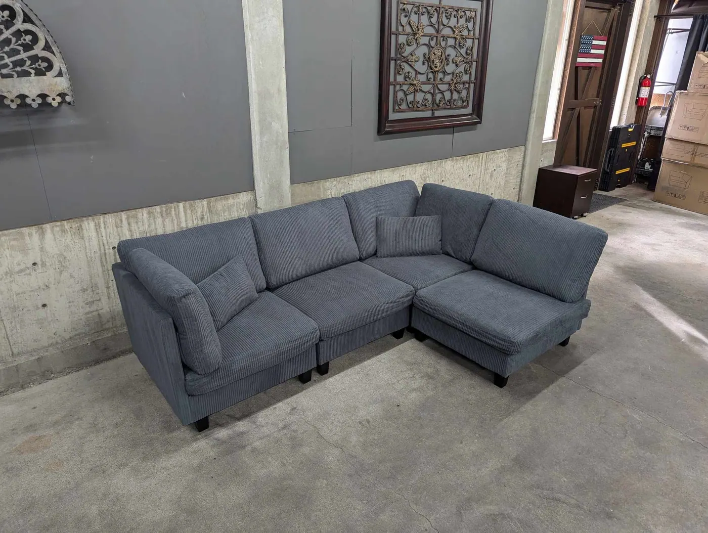 NEW Gray Modular Sectional, view 4