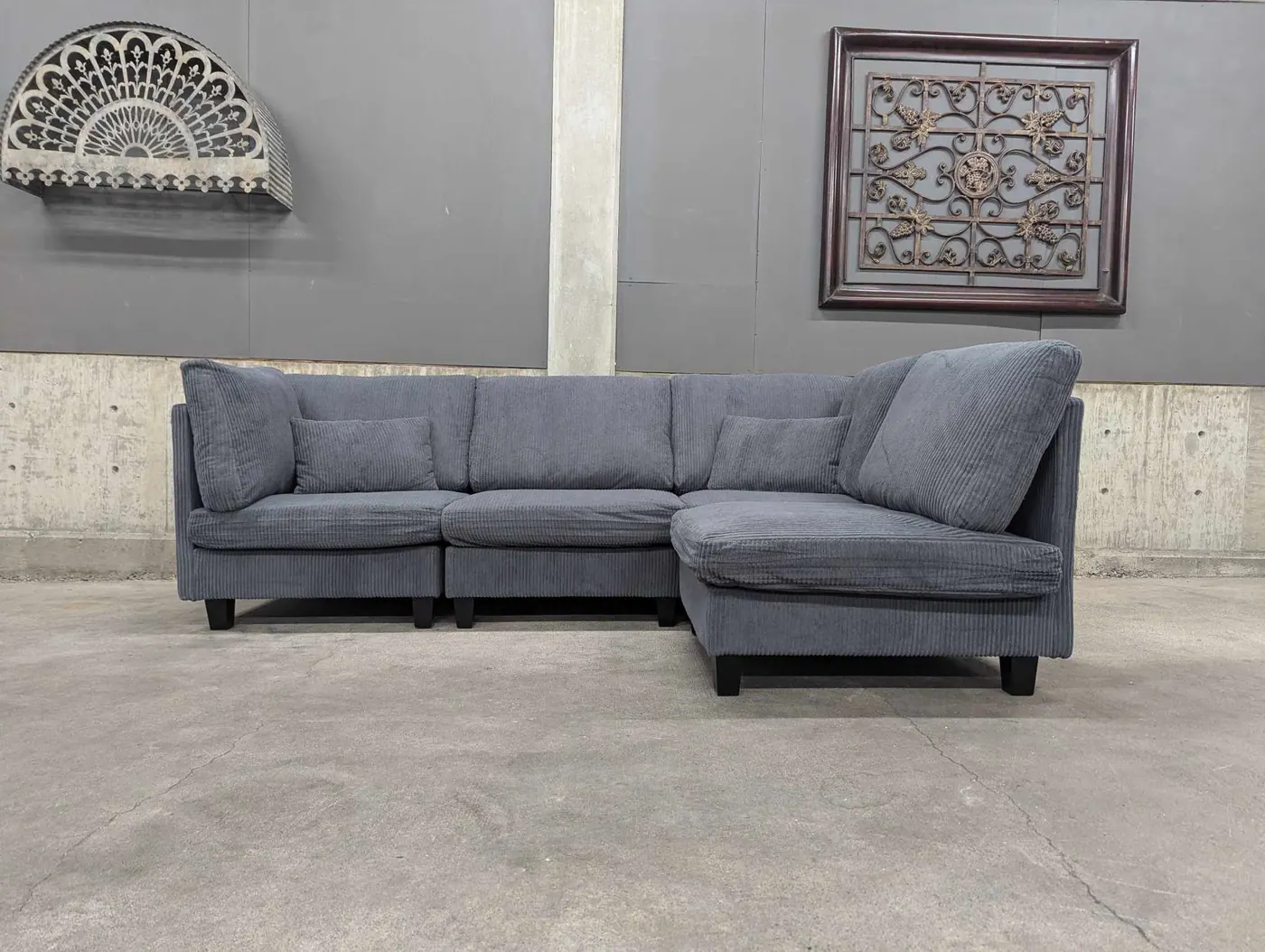 NEW Gray Modular Sectional