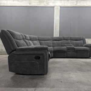 Awesome Gray Sectional With Recliners