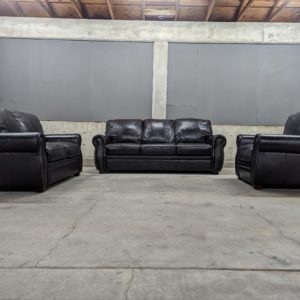 Leather Couch Set w/ Recliner