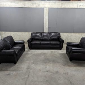 Leather Couch Set w/ Recliner