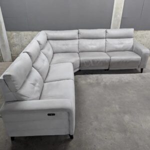 Gray Modular Sectional w/ Power Recliners