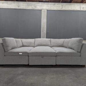 Gray Modular Sectional w/ Power Footrests